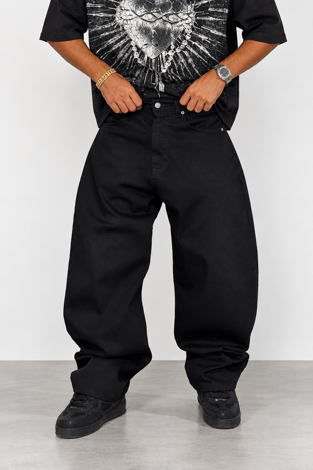 Jeans ballon black