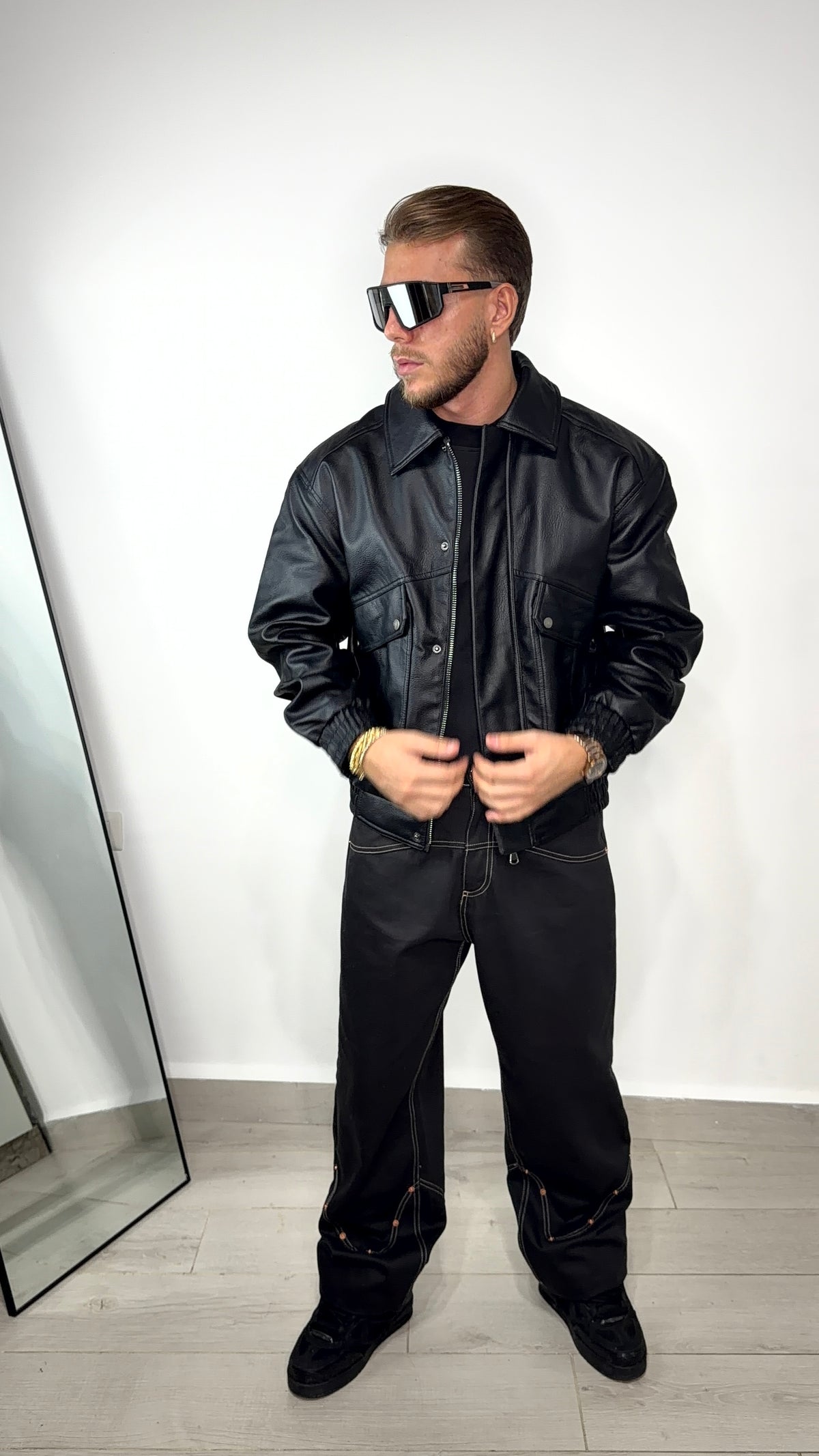 Jacket pelle nero