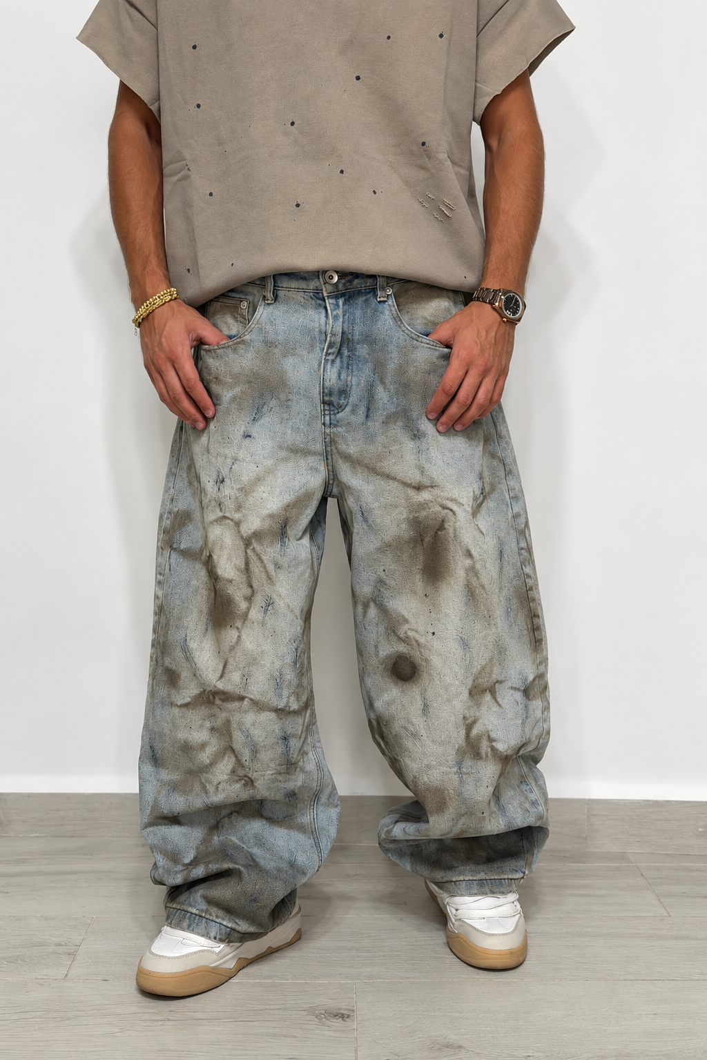 Jeans baggy Washed