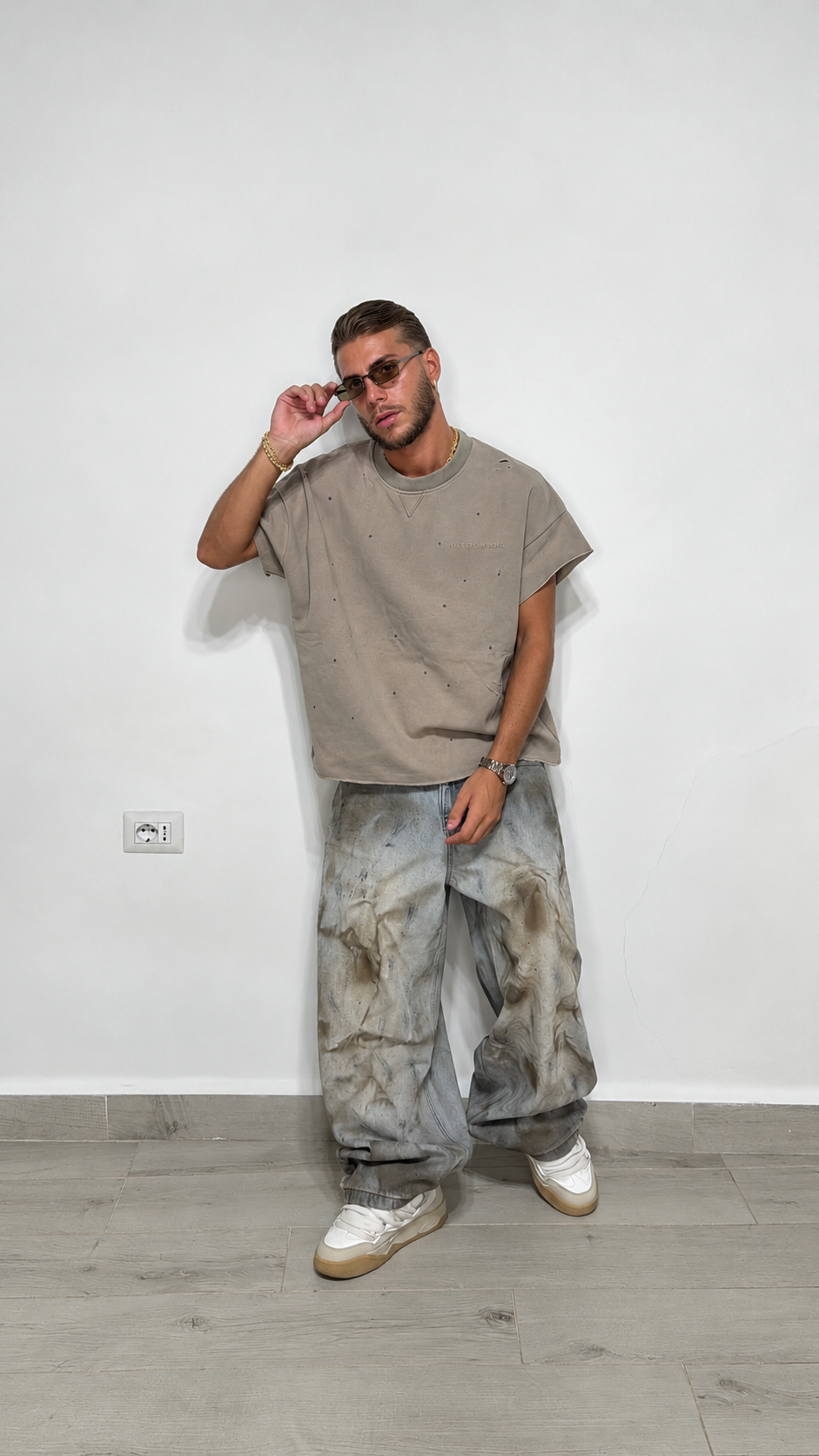 Jeans baggy Washed
